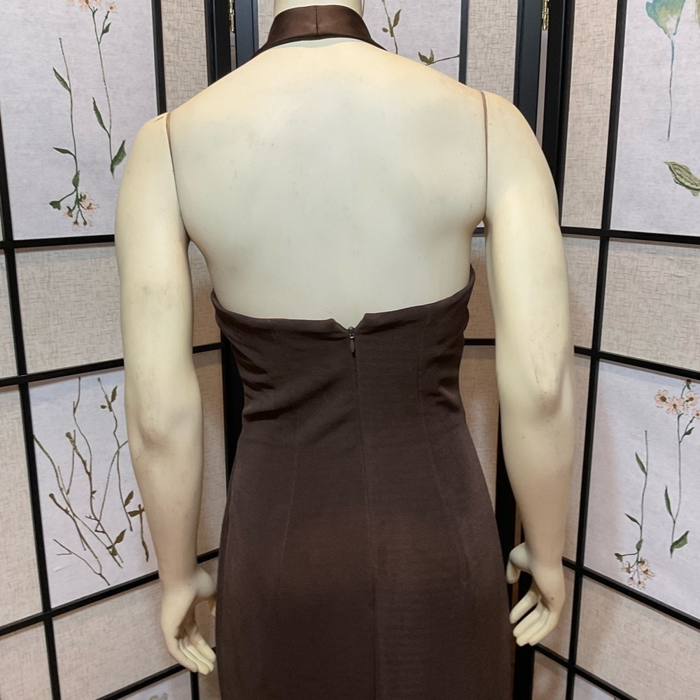 SCOTT McClintock Long Halter Top Dress Size 10 - Picture 7 of 16